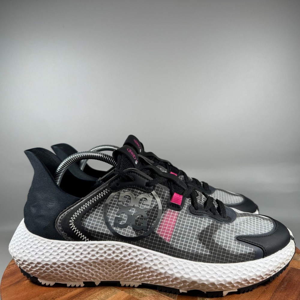 G/FORE MG4X2 Golf Cross Trainer Shoes Mens 10.5 Onyx Black Pink G4MF23EF46